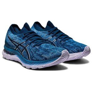 ASICS Women's GEL-Nimbus 23 Knit Blue Gray Running Athletic Tennis Shoes NIB
